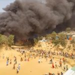 Kamp Pengungsi Rohingya kebakaran