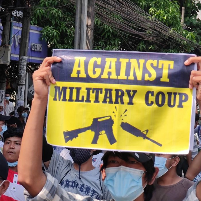 demonstrasi anti-kudeta myanmar
