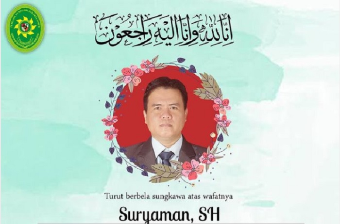 Suryaman, SH, salah satu anggota Majelis Hakim Pengadilan Negeri Jakarta Timur, yang ikut menvonis Habib Rizieq Shibab telah meninggal dunia