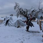Tenda Pengungsi Suriah Setelah Hujan Salju