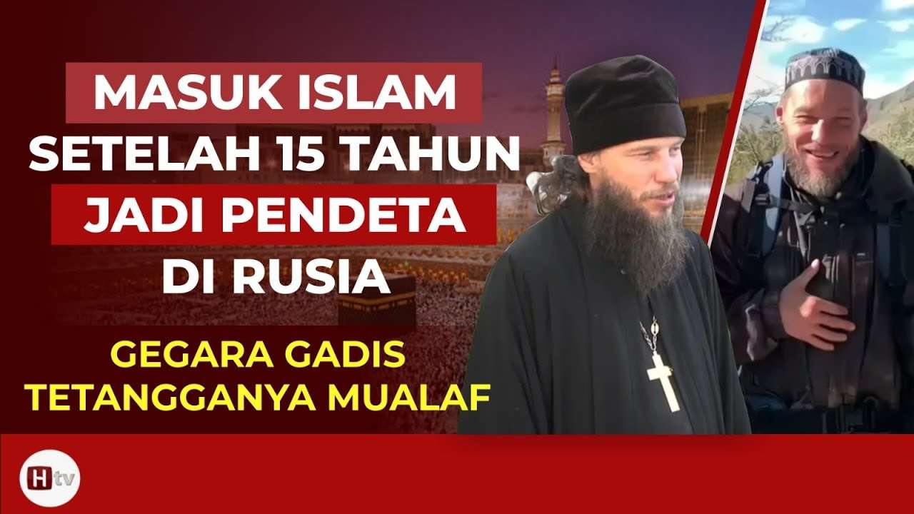Masuk Islam Setelah 15 Tahun Menjadi Pendeta di Rusia. Kini Jalan Kaki Naik Haji