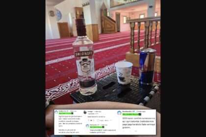 Minum Miras di Masjid