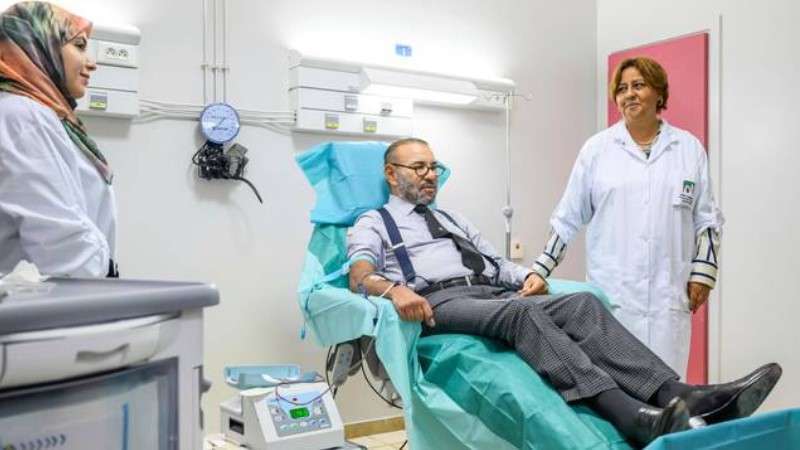 Raja Maroko Donor Darah