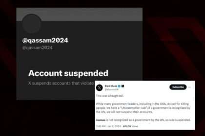 Akun Twitter Brigade Al-Qassam Hamas disuspend