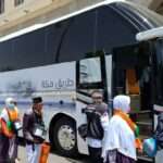 Jamaah Haji diberangkatkan dengan bus ke Makkah