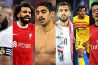 Ronaldo, Benzema, Mo Salah, dan Banyak Pemain Sepakbola Top Dukung Palestina