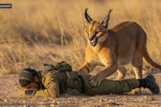 Kucing Caracal Serang tentara Israel