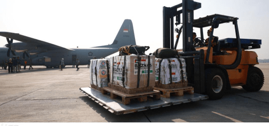 bantuan kemanusiaan dari indonesia melalui Baznas untuk masyarakat Palestina di Jalur Gaza