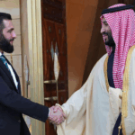 Ahmad Al-Sharaa presiden Suriah dan Mohammed bin Salman MBS Arab Saudi