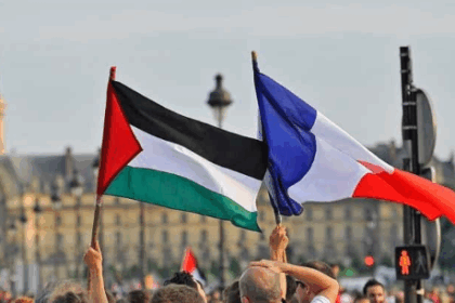 Bendera Prancis dan Palestina