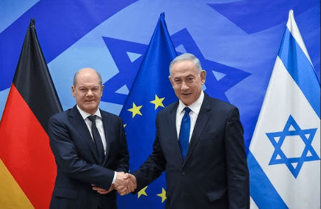 Kanselir Jerman dan Benjamin Netanyahu