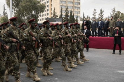 Slogan Dukungan Gaza di Parade Militer Suriah Guncang 'Israel'