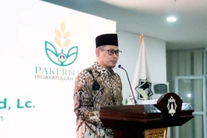 Ketua Umum DPP Hidayatullah, KH Naspi Arsyad saat membuka Rapat Kerja Nasional Hidayatullah 2026/Bilal Tadzkir